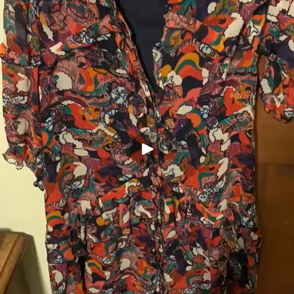 SALONI printed tilly ruffle dress - Picture 2 of 6